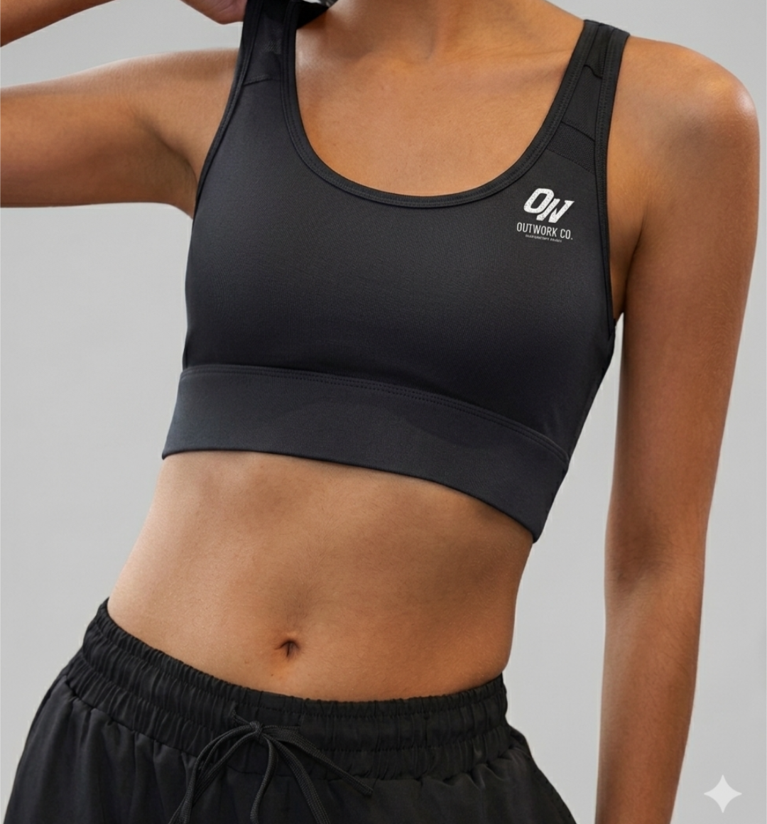 High Impact Adjustable Outwork Co. Sports Bra